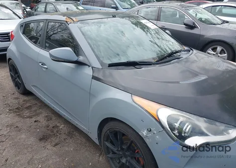 2015 Hyundai Veloster Turbo из США, поврежденный, VIN KMHTC6AE0FU221712